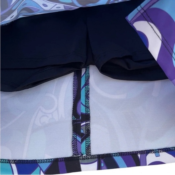 KEVAN HALL SPORT Abstract Mini Skourt Size 2 - Picture 4 of 11